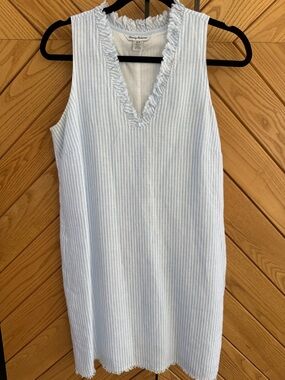 Tommy Bahama Cabana Stripe Sleeveless Shift Dress, Size small
